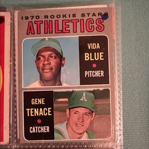 Topps Athletics Rookie Stars Card - Blue and Green